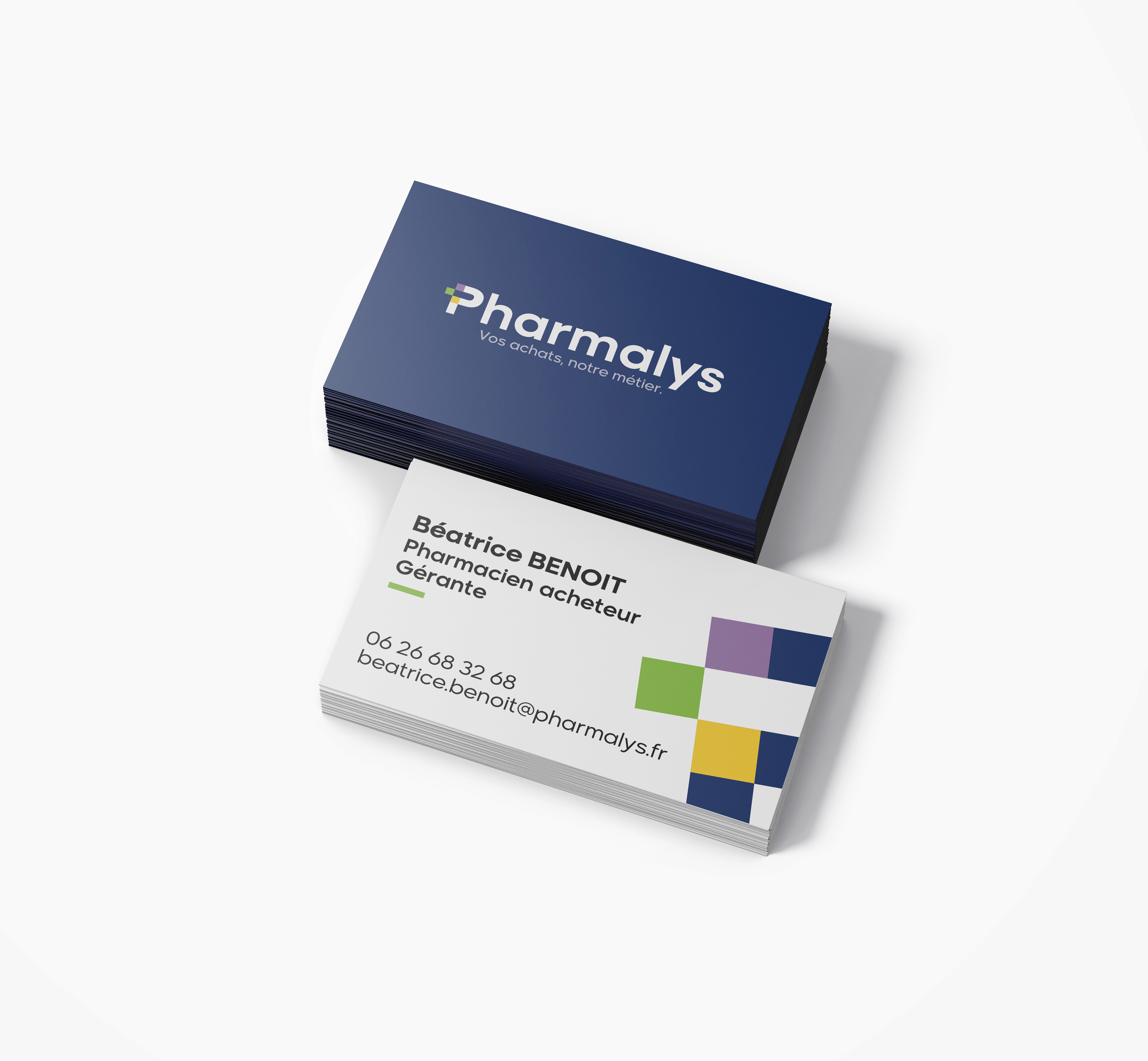 Carte de visite pour Pharmalys, recto verso