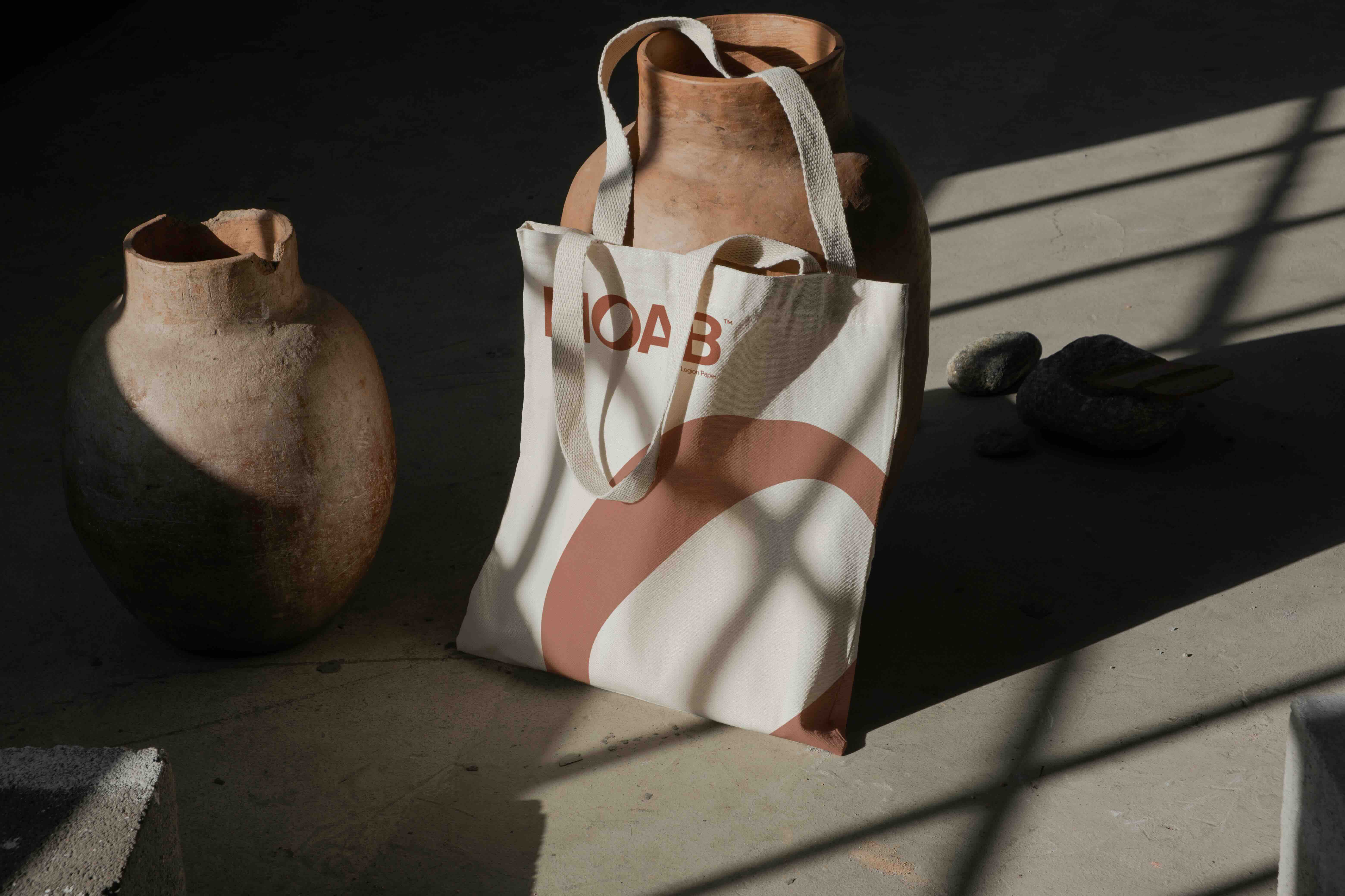 Branded tote bag for artistic paper business Moab