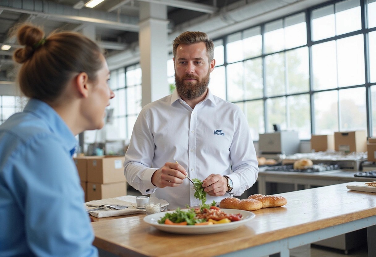 Professional image illustrating Establishing Safety Protocols for Food Production