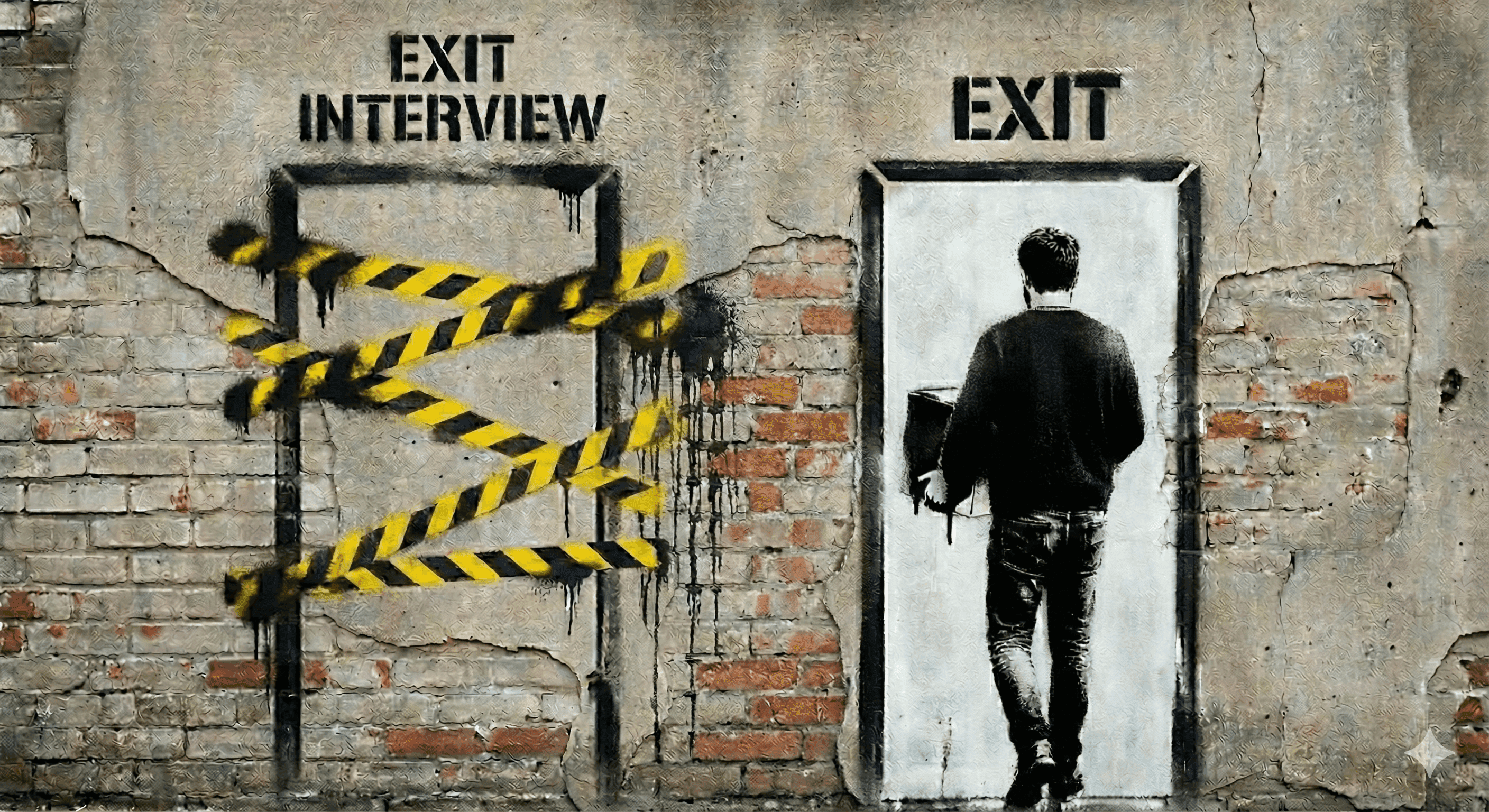 man rejecting exit interview