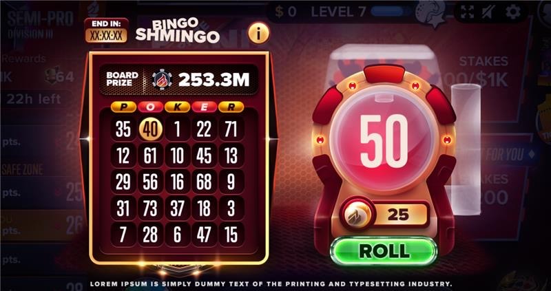 Bingo feature product design.