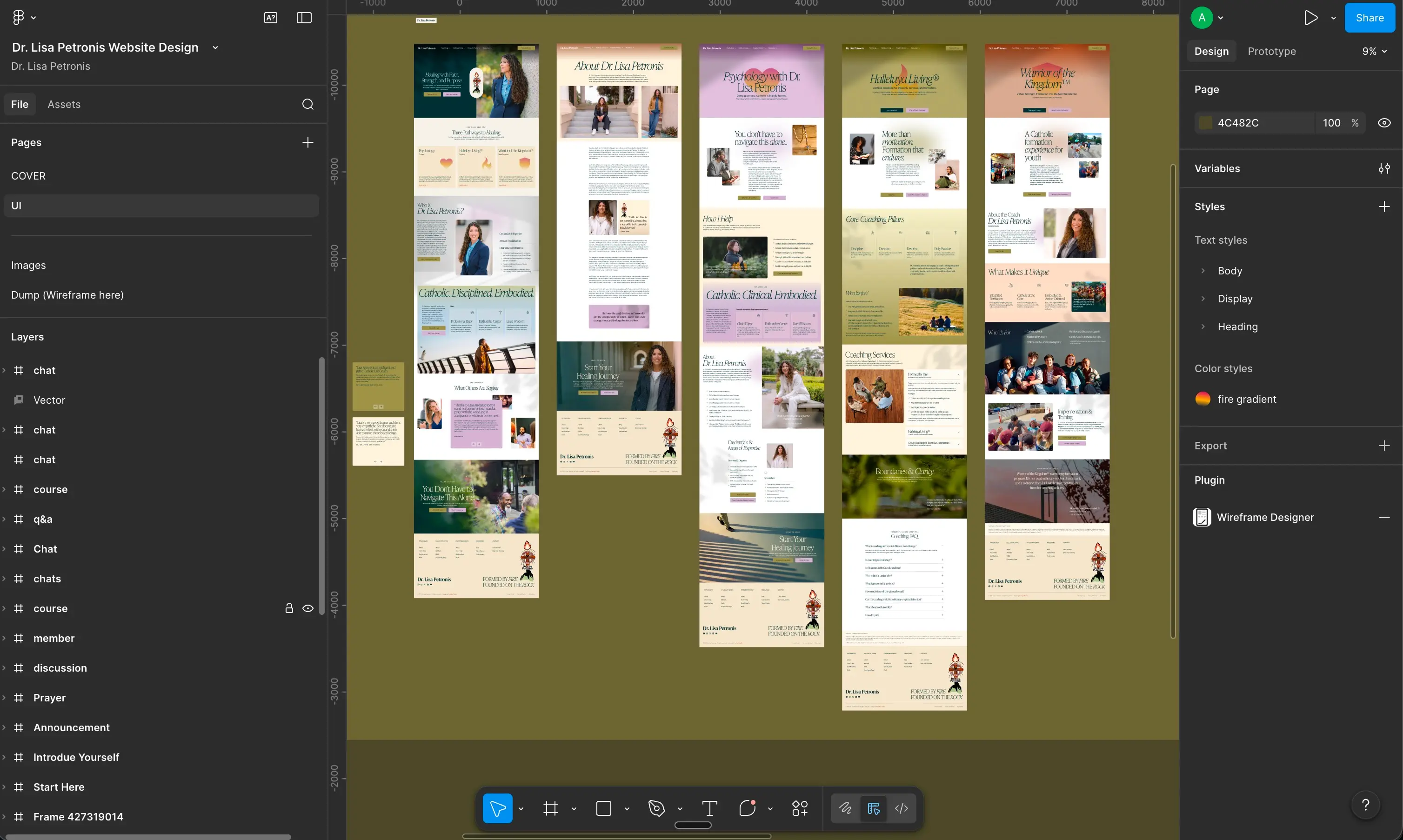 A digital board displaying various cards and notes organized in columns, resembling a project management tool.