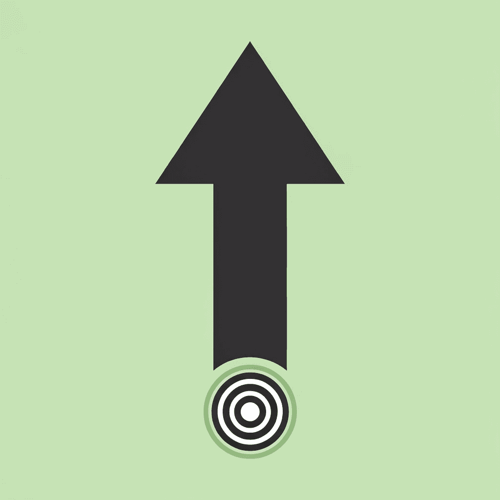 Upward arrow showing growth from generic scholarship applications to 3x higher acceptance rates with a targeted approach - Medicine Scholarships 