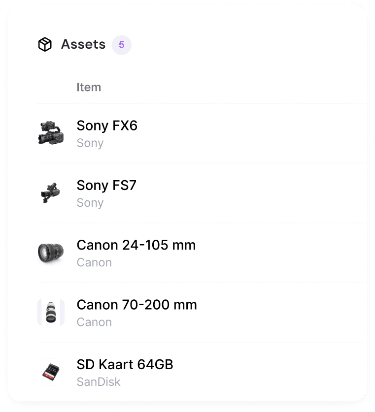Add Assets to Video Production