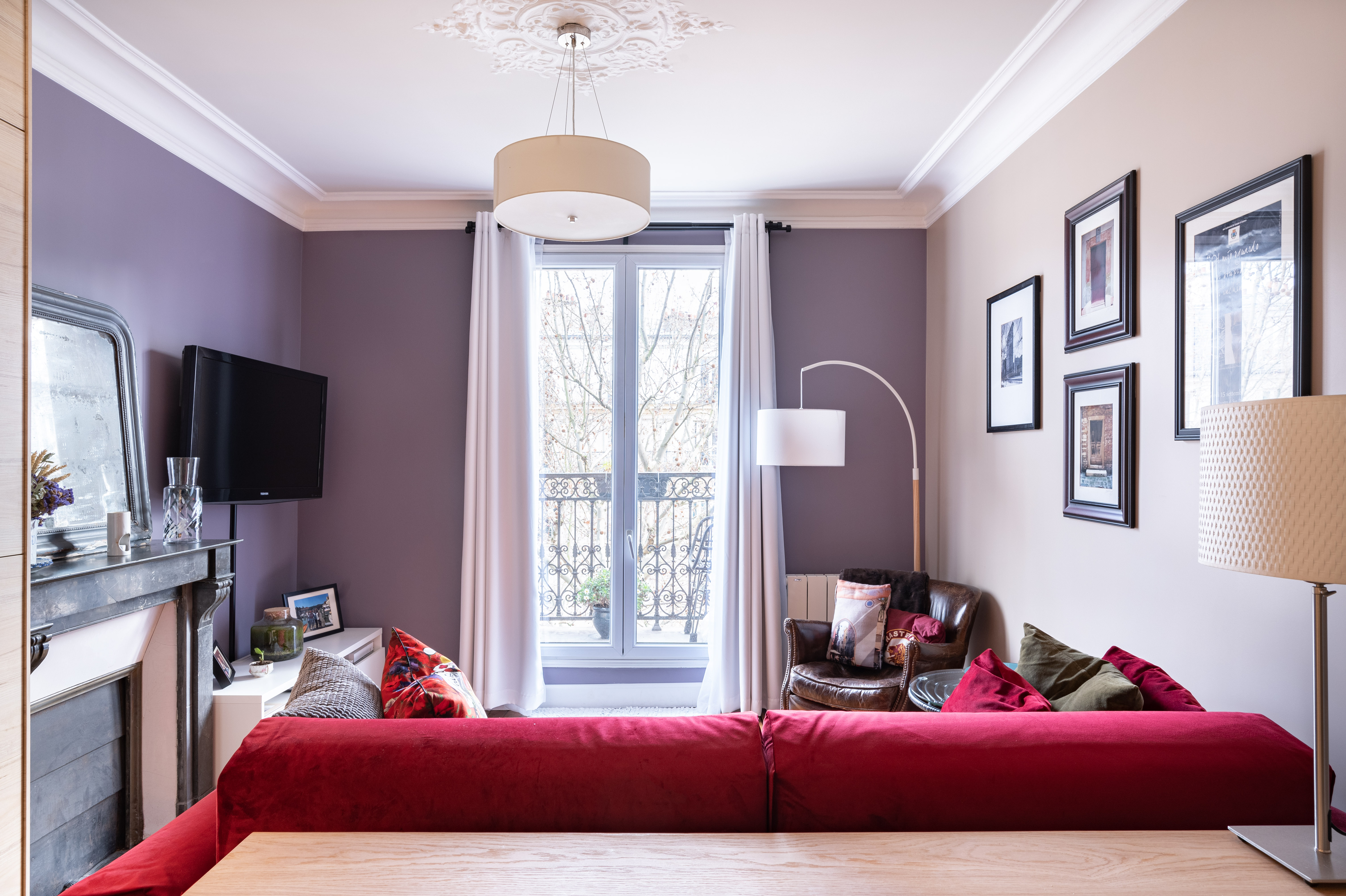 Beautiful house double story glass front