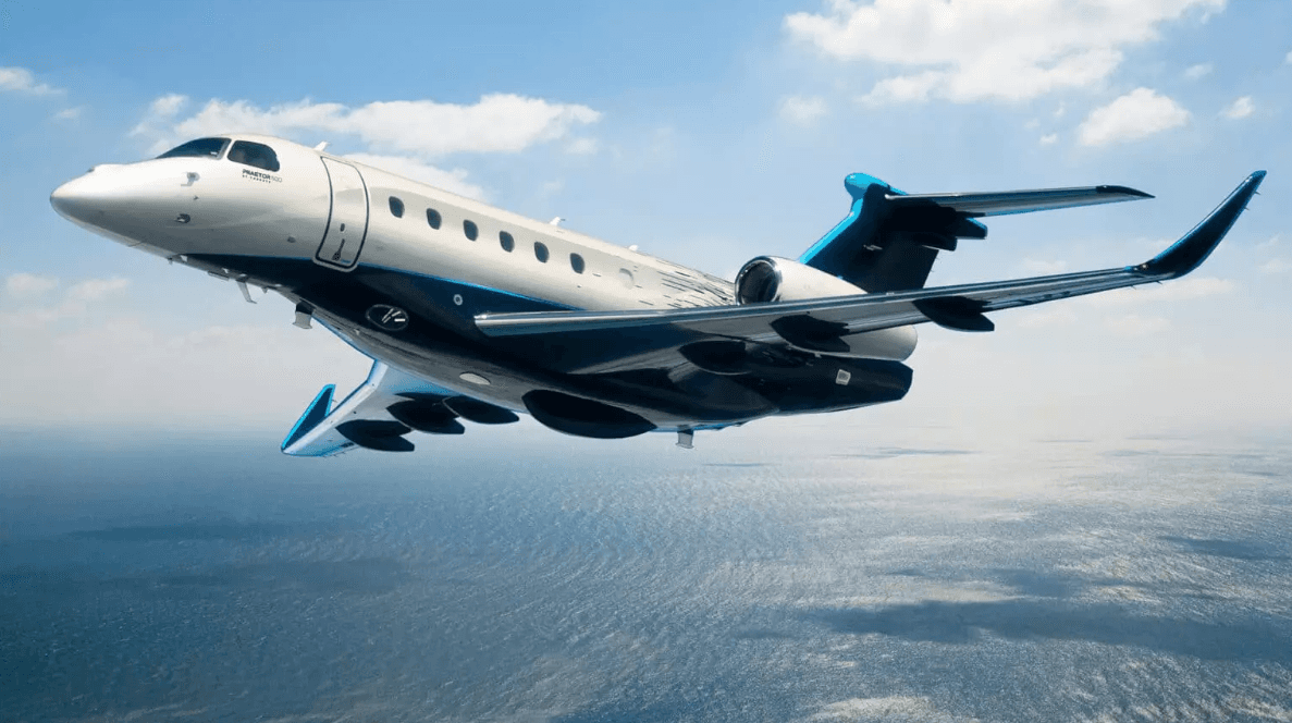 Private jet interior