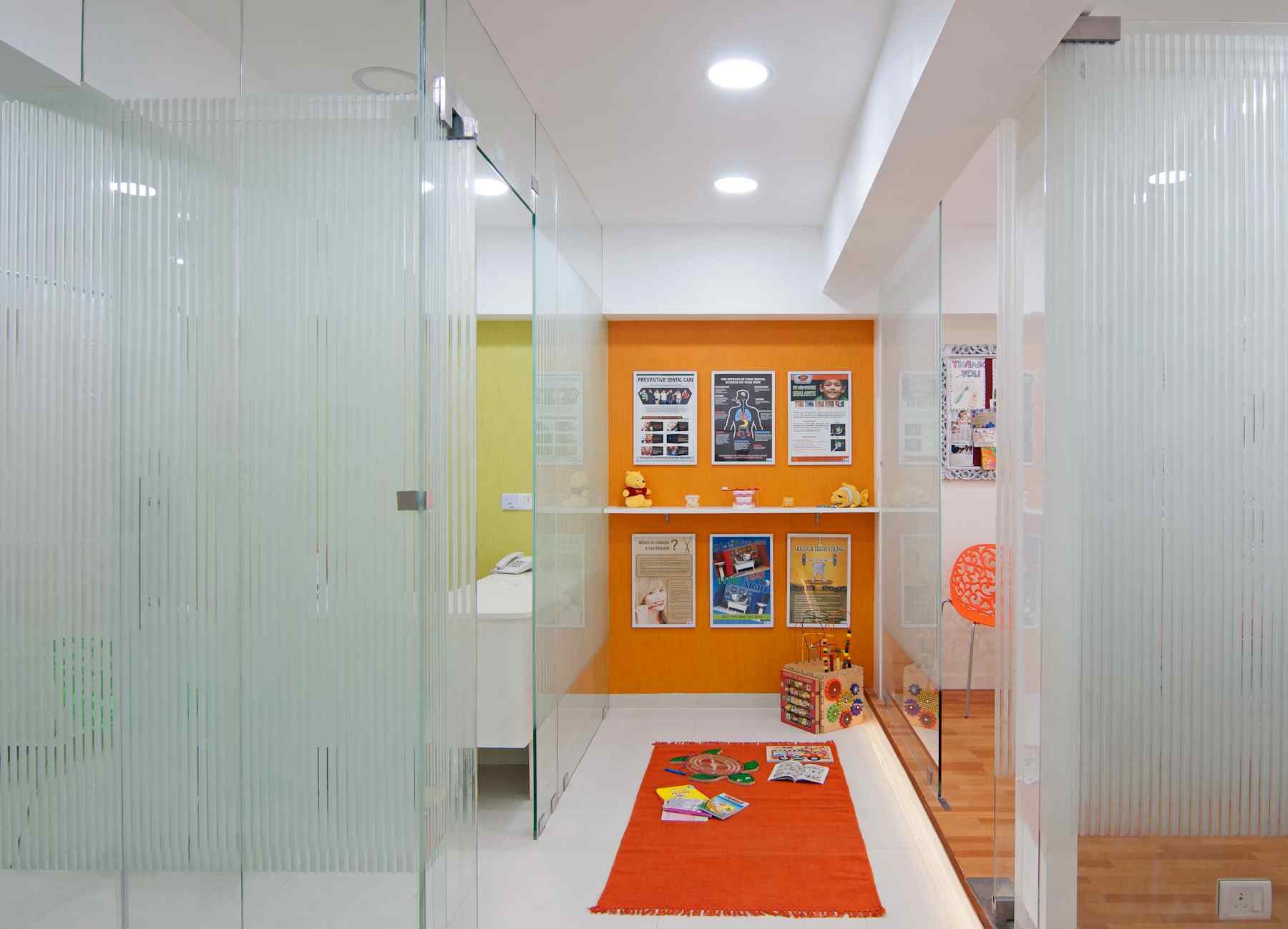 Clinic signage and artwork for storytelling.