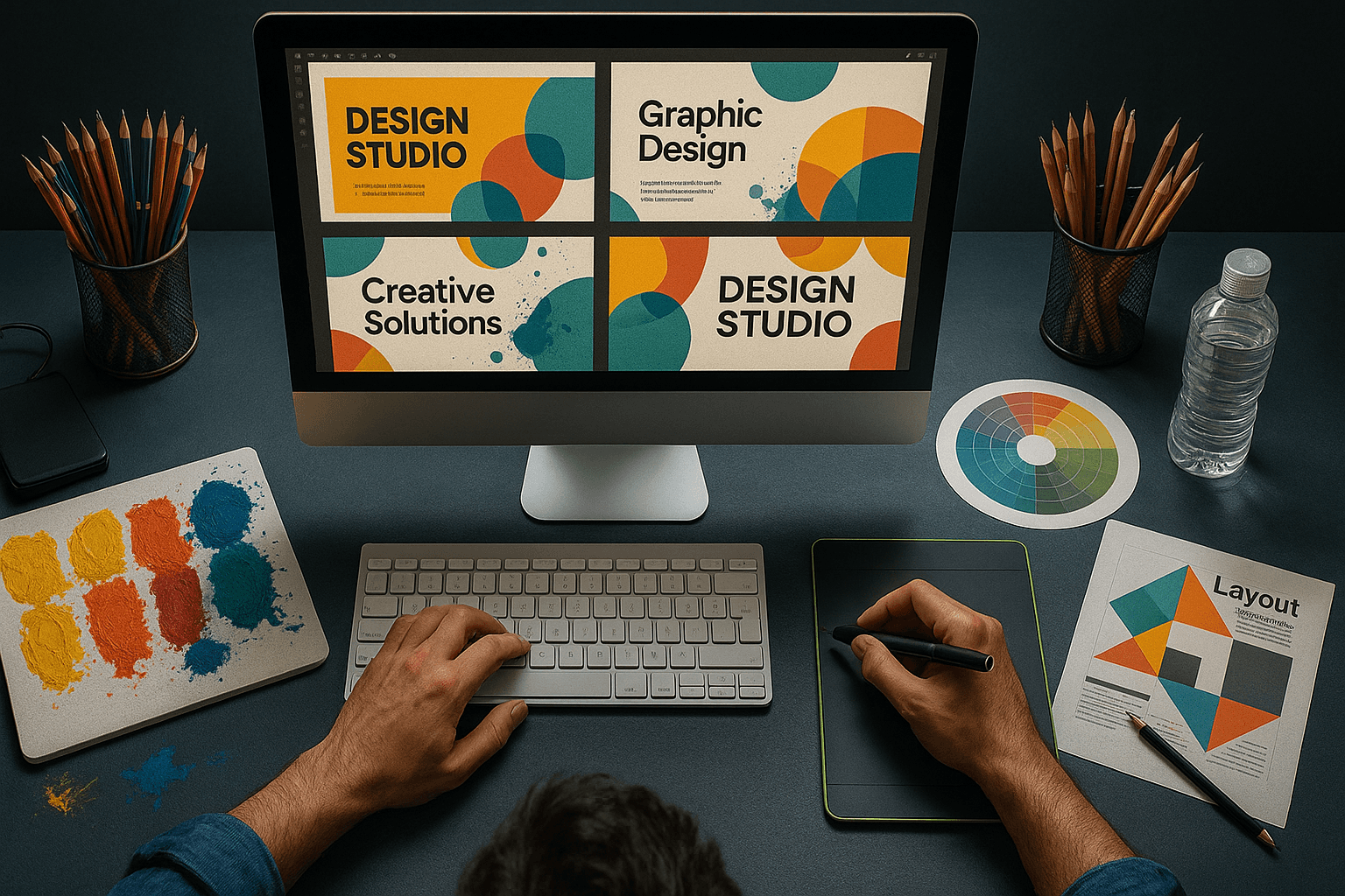 Adapt Agency team working on a new branding strategy