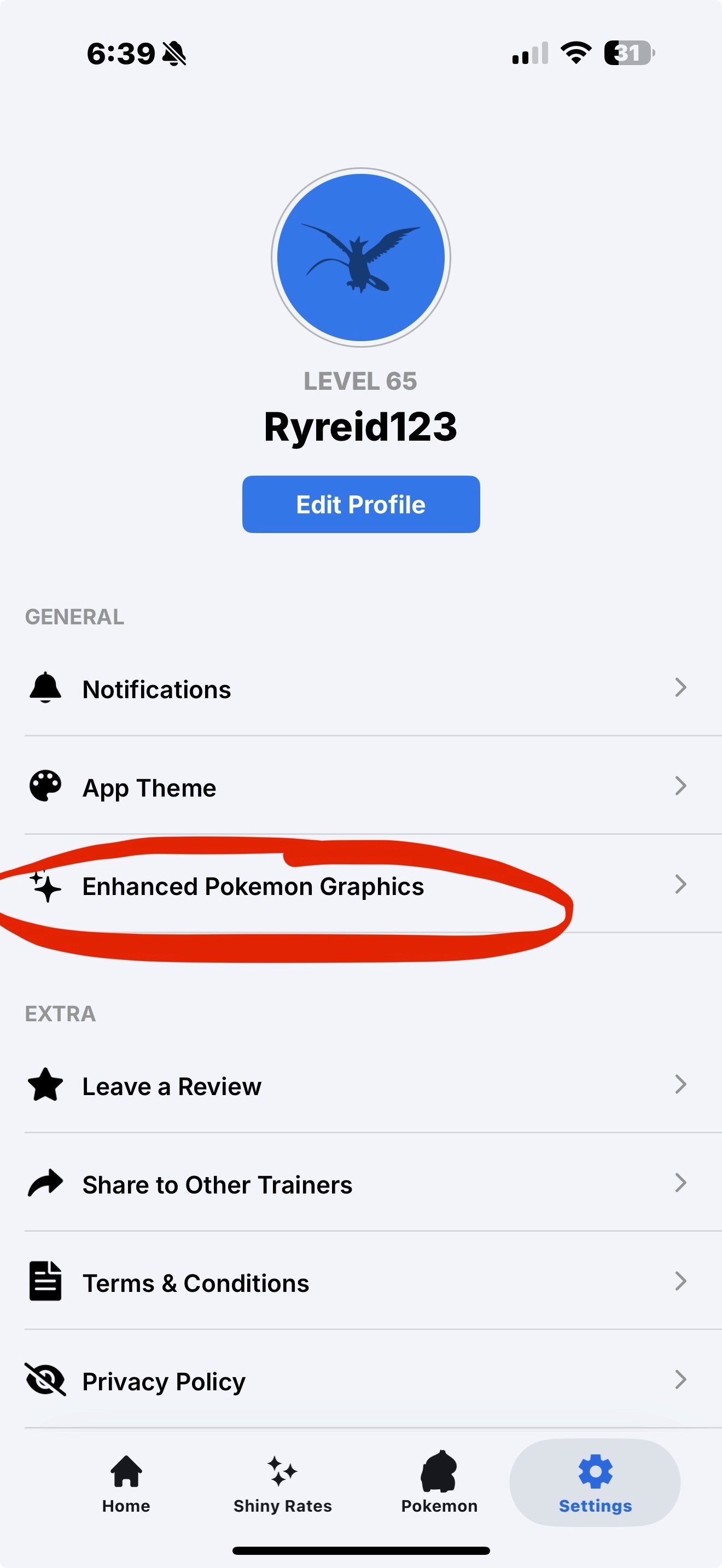 Enhanced Graphics setting