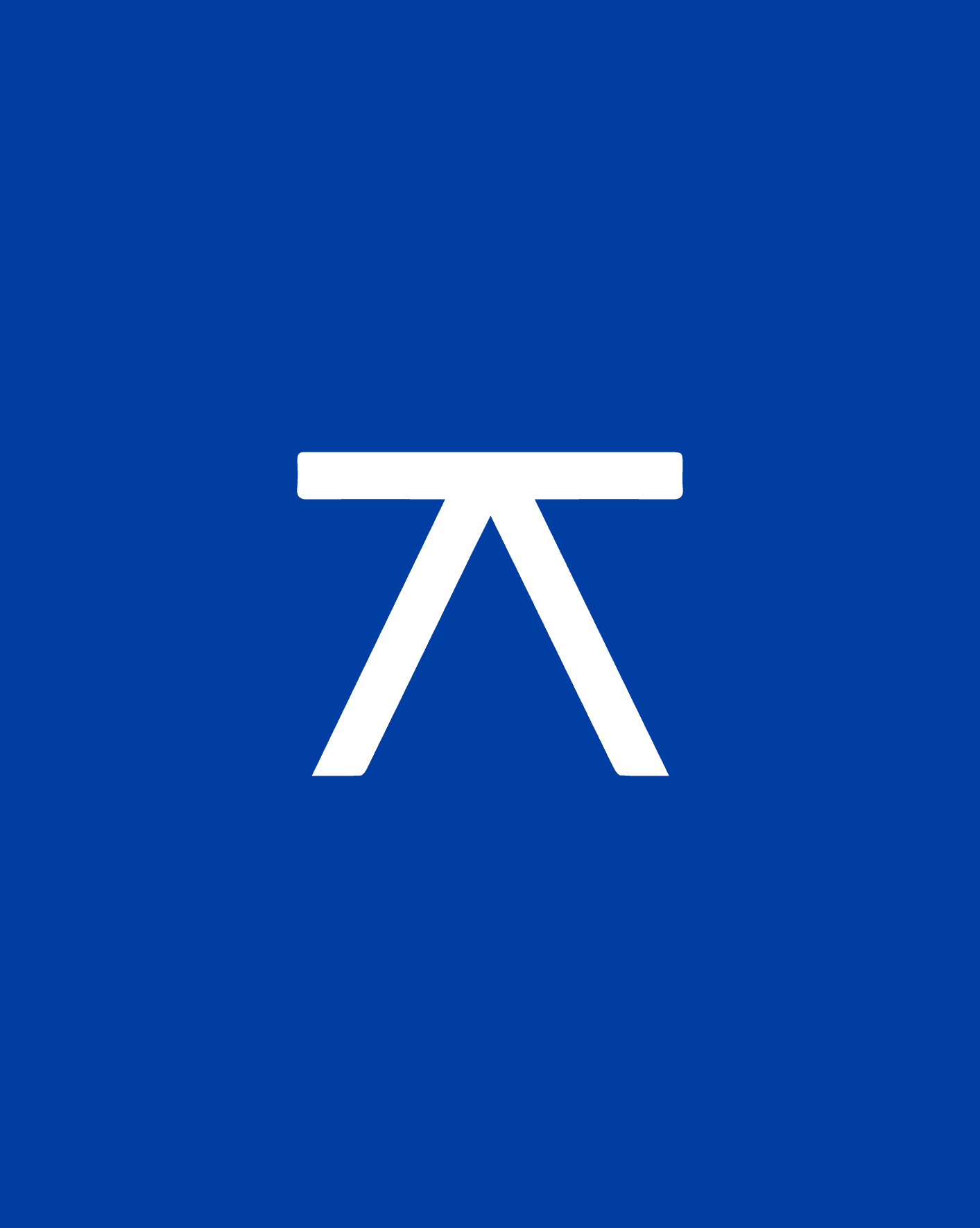 Symbole de Evrard sur fond bleu