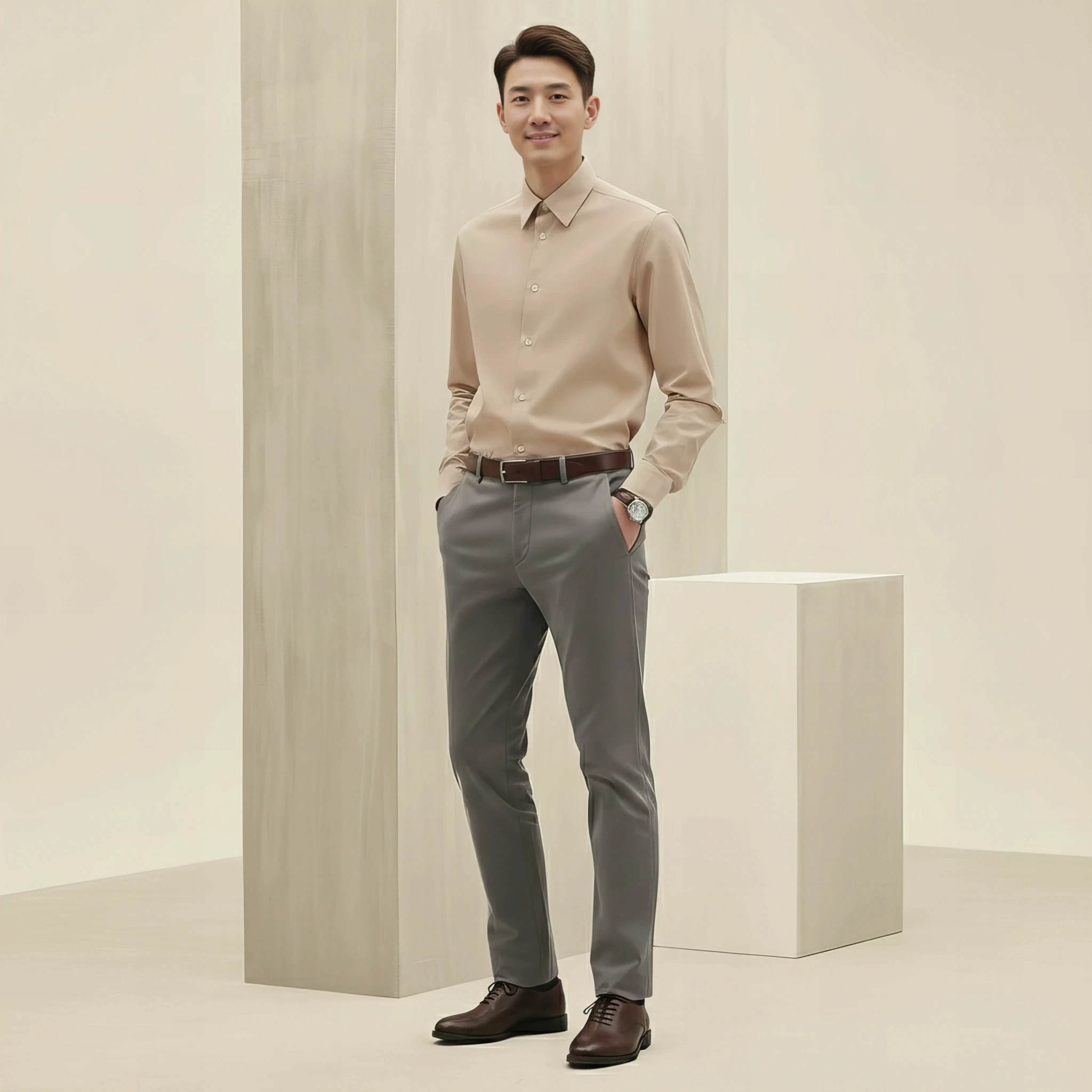 Classic Shirt in Warm Sand