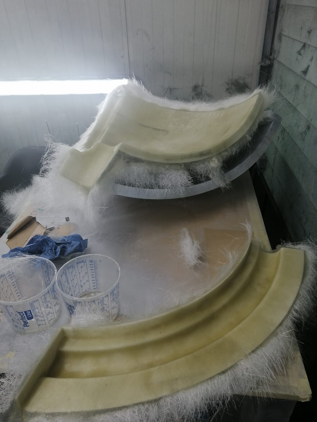Prefab pizzaoven mallen bouwen vezels