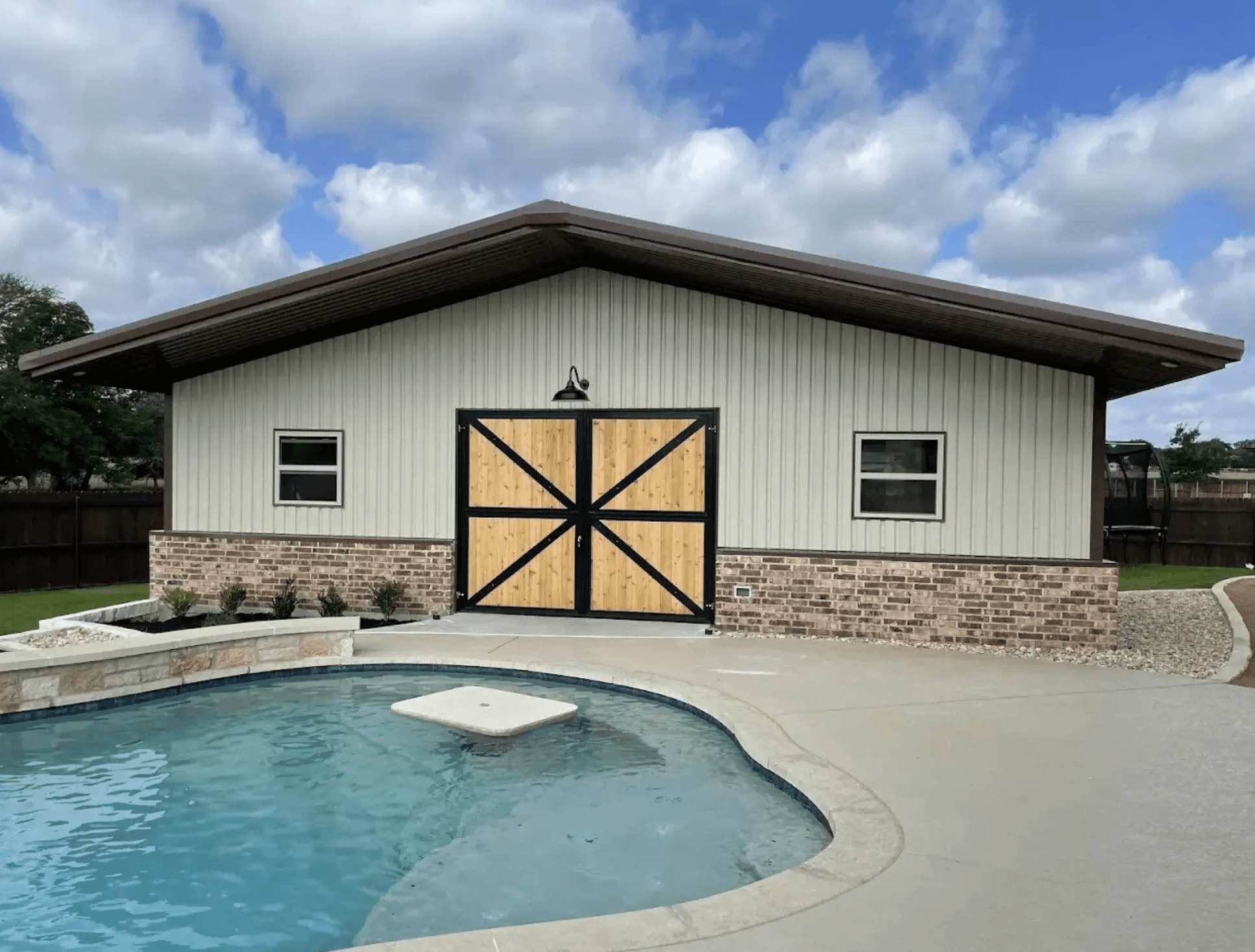 Custom Pool House Shop Salado, TX Perks Metal Works
