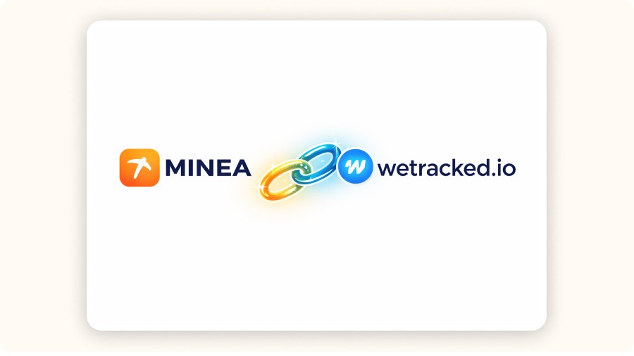Combined Minea + Wetracked.io logo