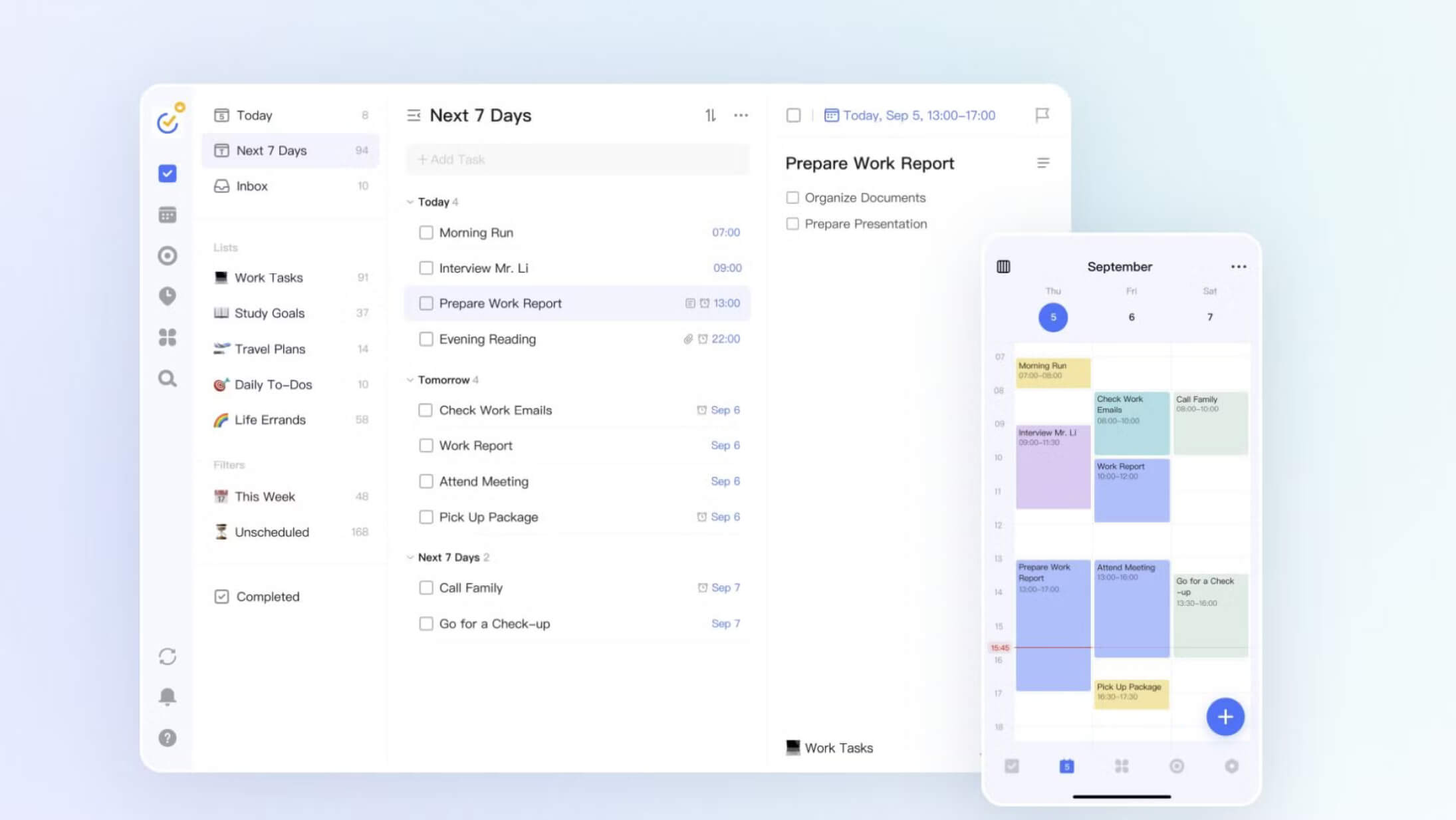 TickTick screenshot