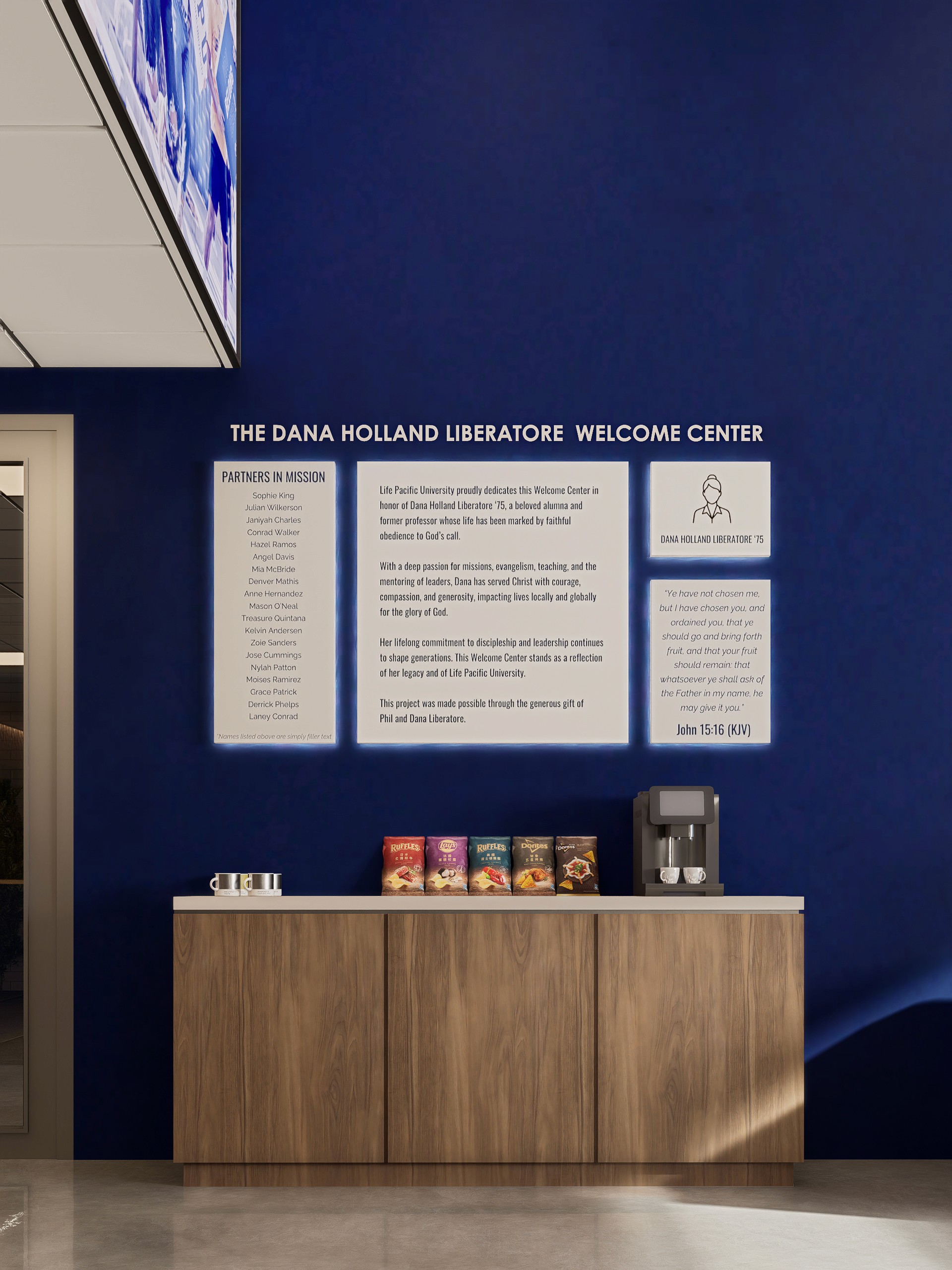 Entryway of the modern home, showcasing clean lines and sleek design.