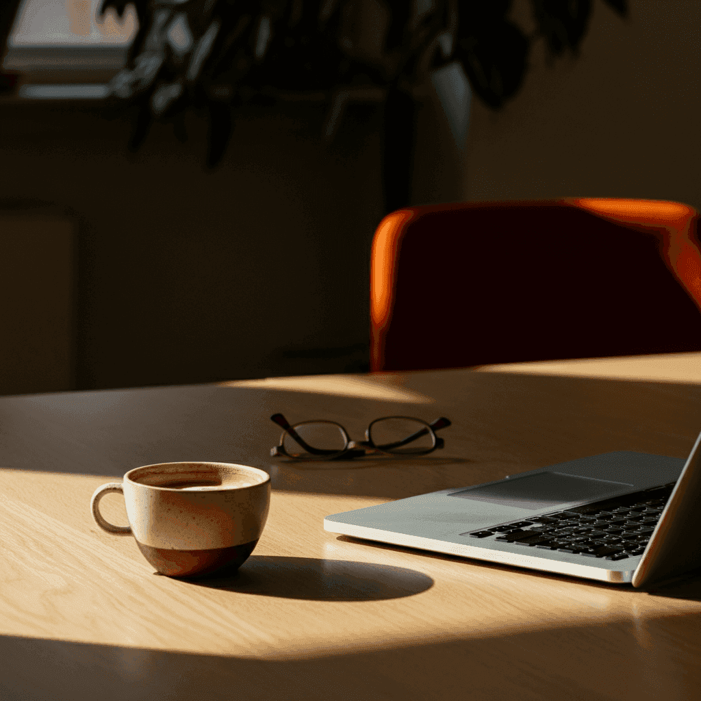 Focused woman looking away while working