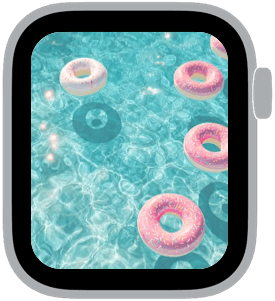 poolside fm Apple Watch face preview 3 featuring 4th of july and summer.