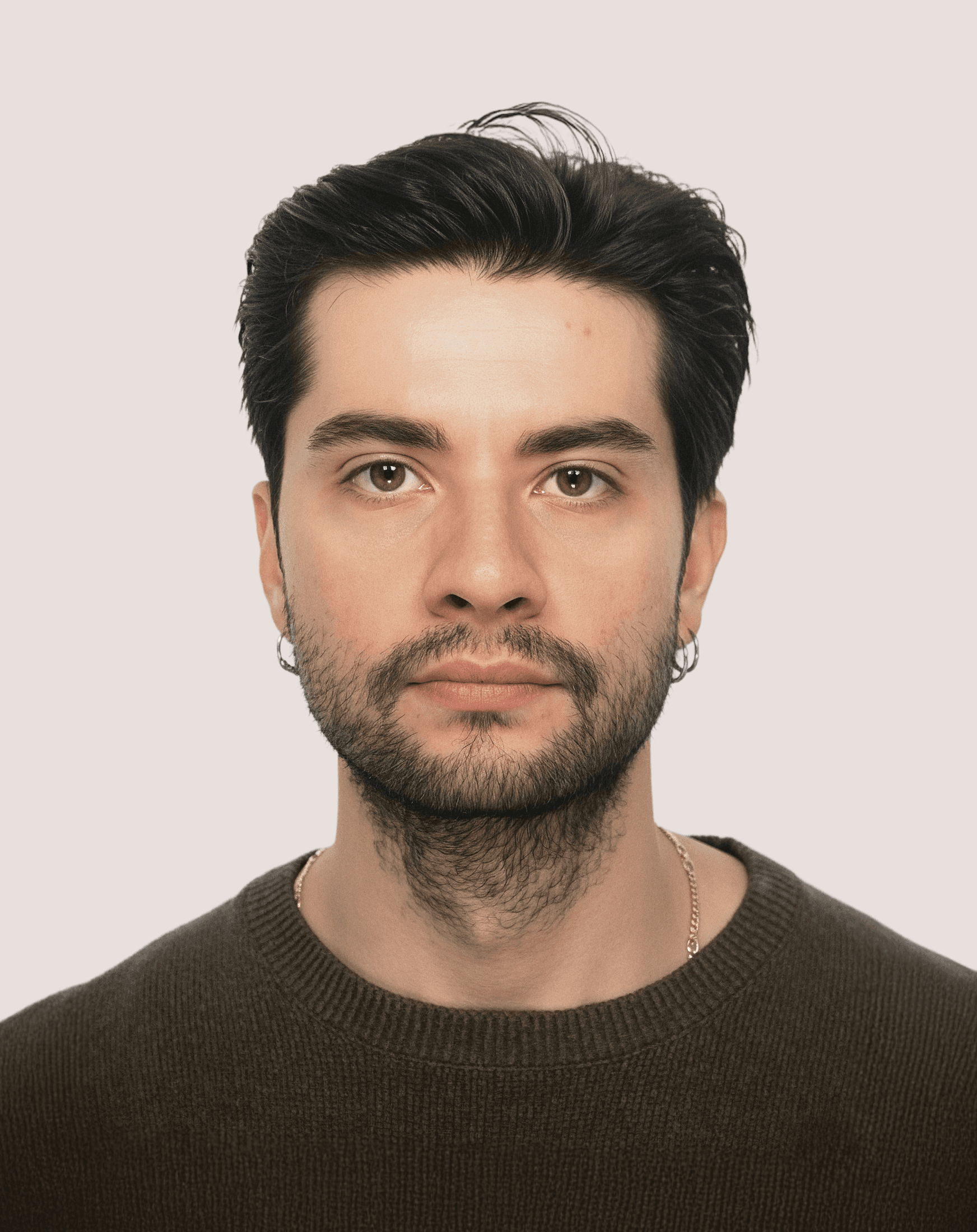 Portrait of Adrián Sagredo, Creative Director and Founder at Astrophat Studio — leading branding, design, and creative strategy in Madrid.