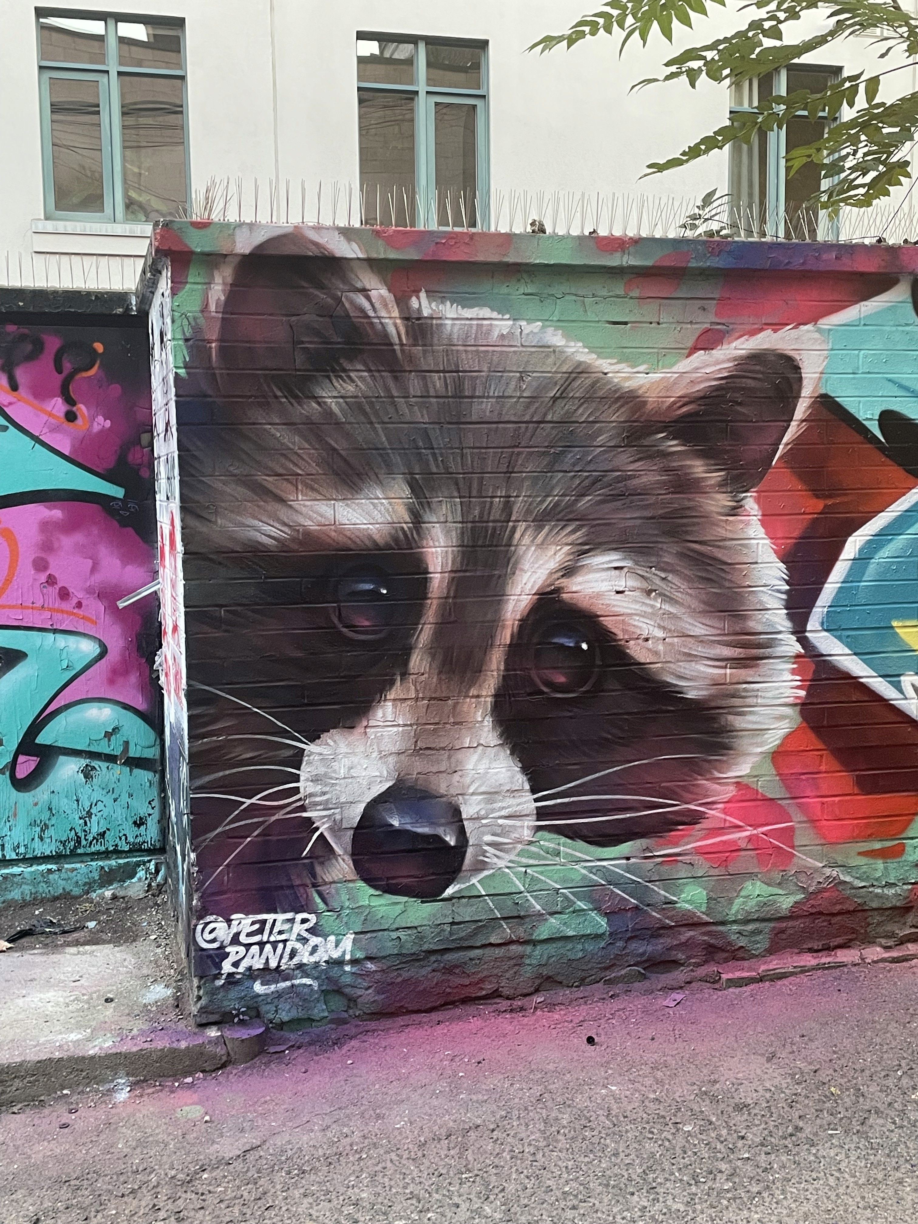 Mural pintado en Graffiti Alley, Toronto