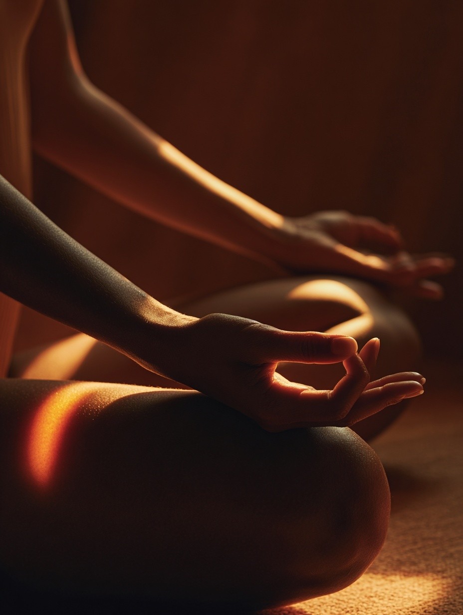 placeholder image of someone meditating