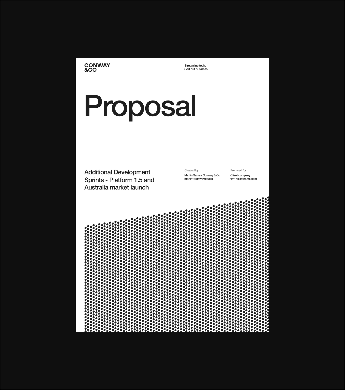 UI detail Conway & Co mockup by analogue agancy