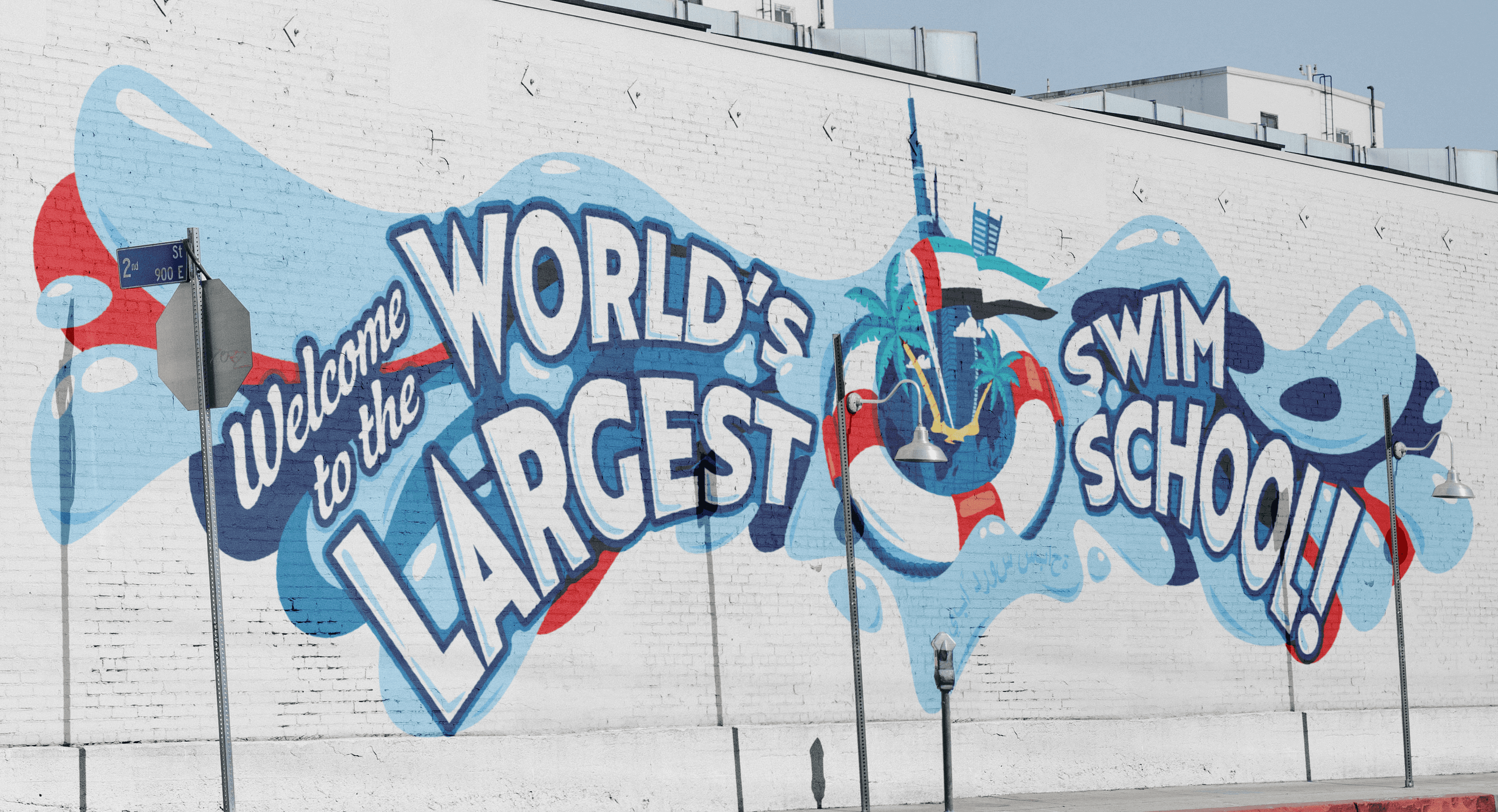 Aqua-Tots Large Wall Mural