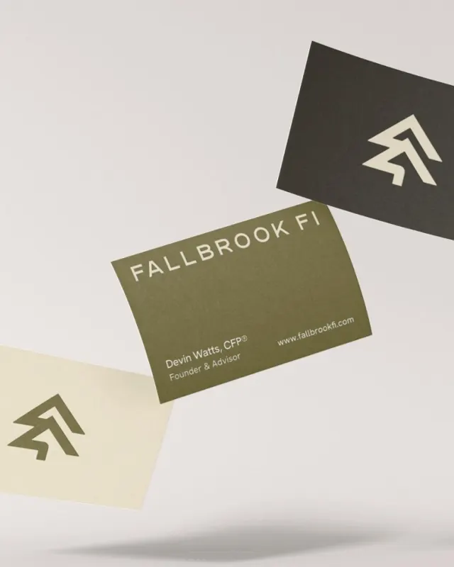 Fallbrook FI business cards