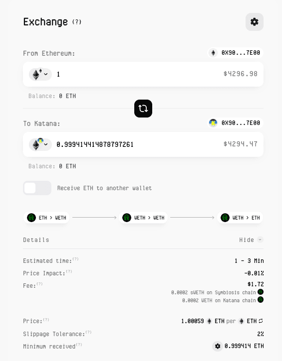 How to Bridge to Katana Network