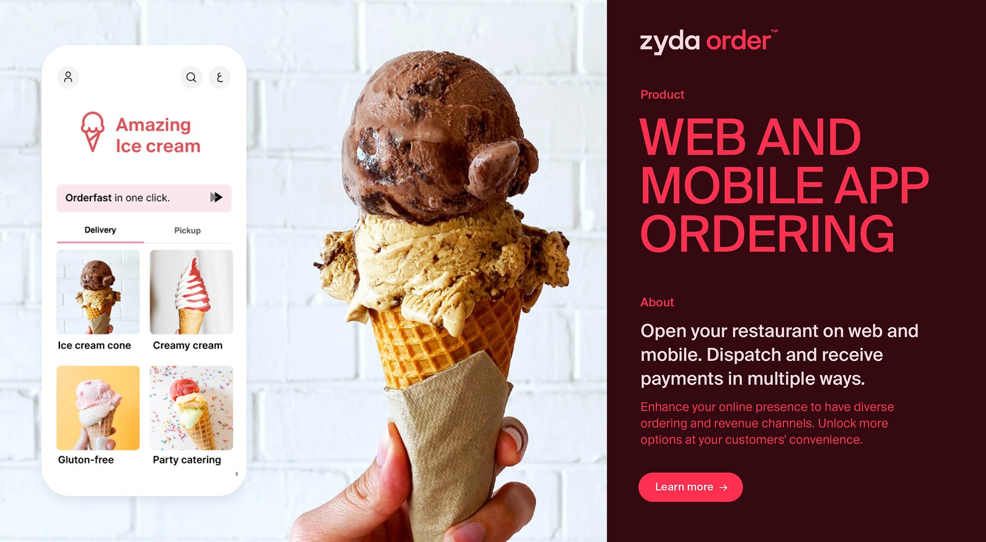 brand architecture, online ordering platform logo design, logo concept, zyda product