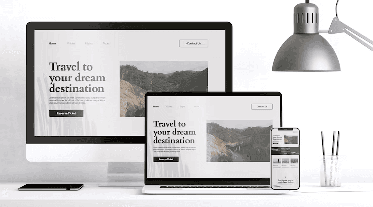 Website mockup