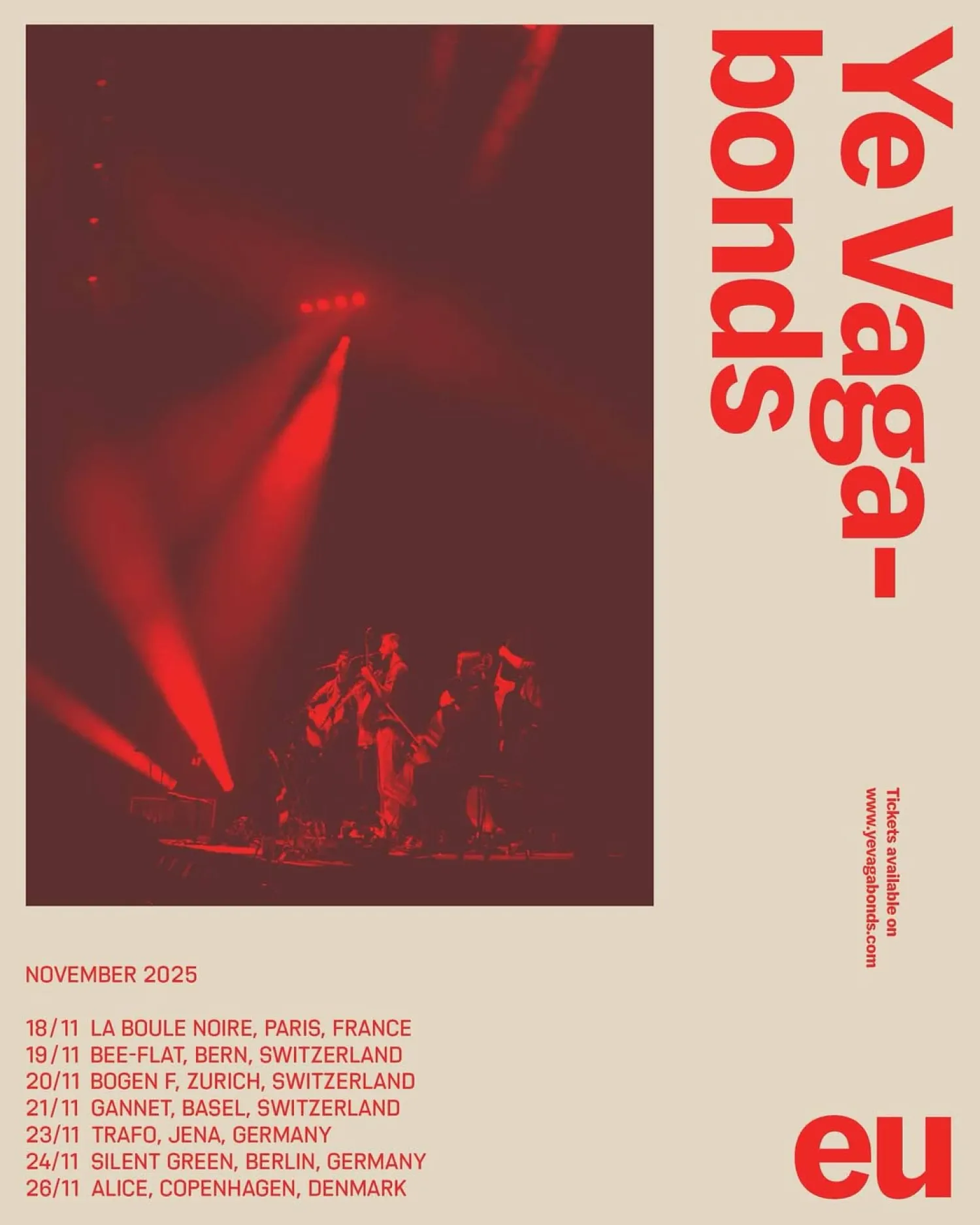 Jouter Sans in use for Ye Vagabonds posters