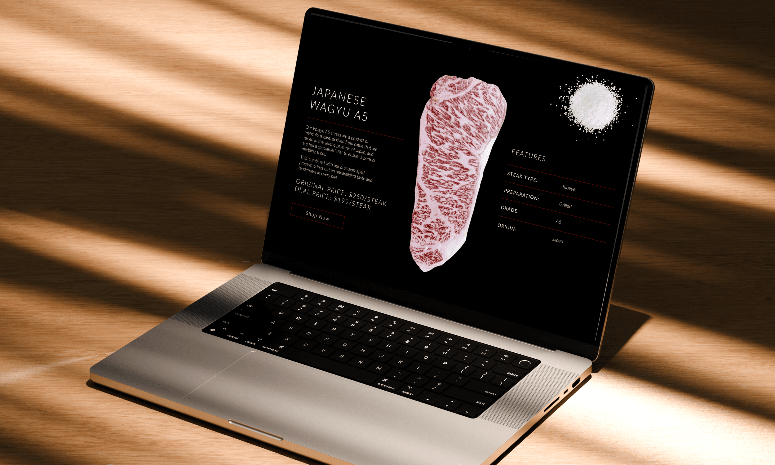 Modern food magazine brochure mockup with bold typography and bright yellow accents