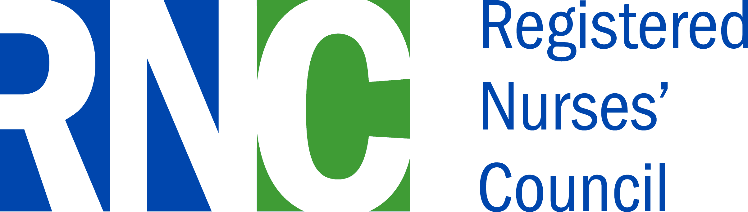 RNC Registered Nurses' Council horizontal logo