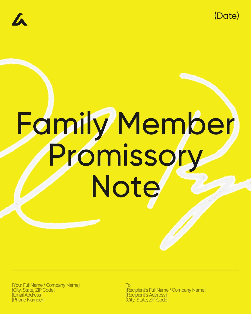 Family Member Promissory Note