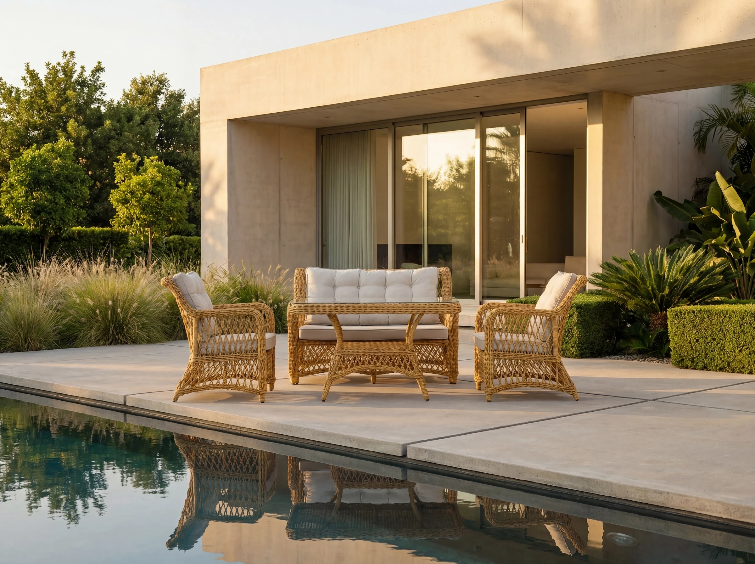 A scene of two ladies unfolding a floor mat