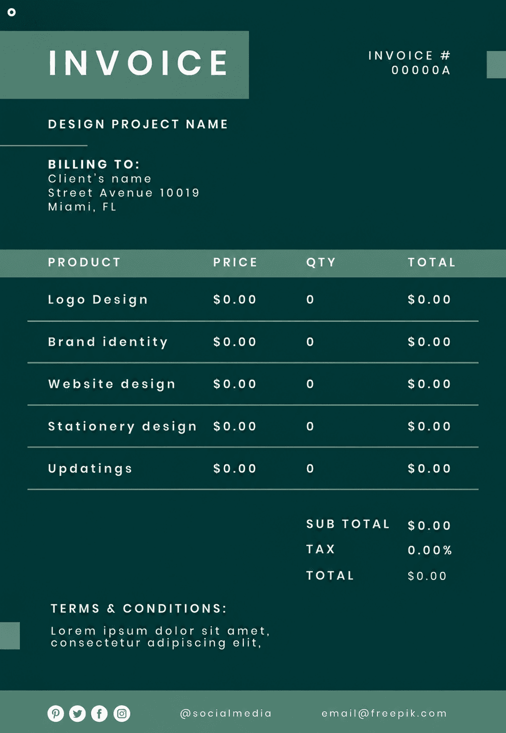 Example of a Project Invoice