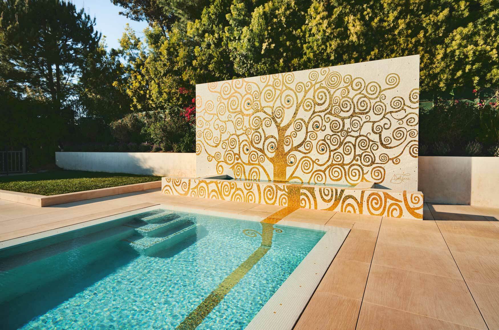 pool fantini mosaici beverly hills