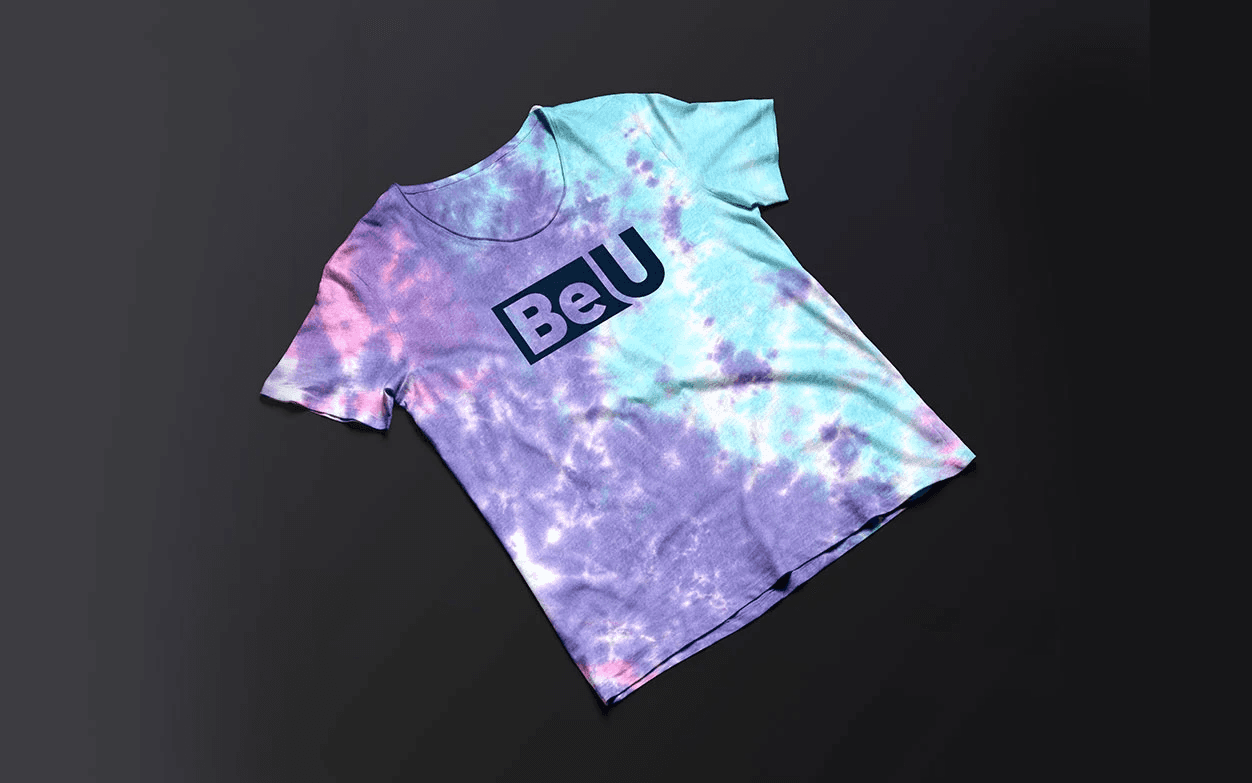 tie die branded swag shirt