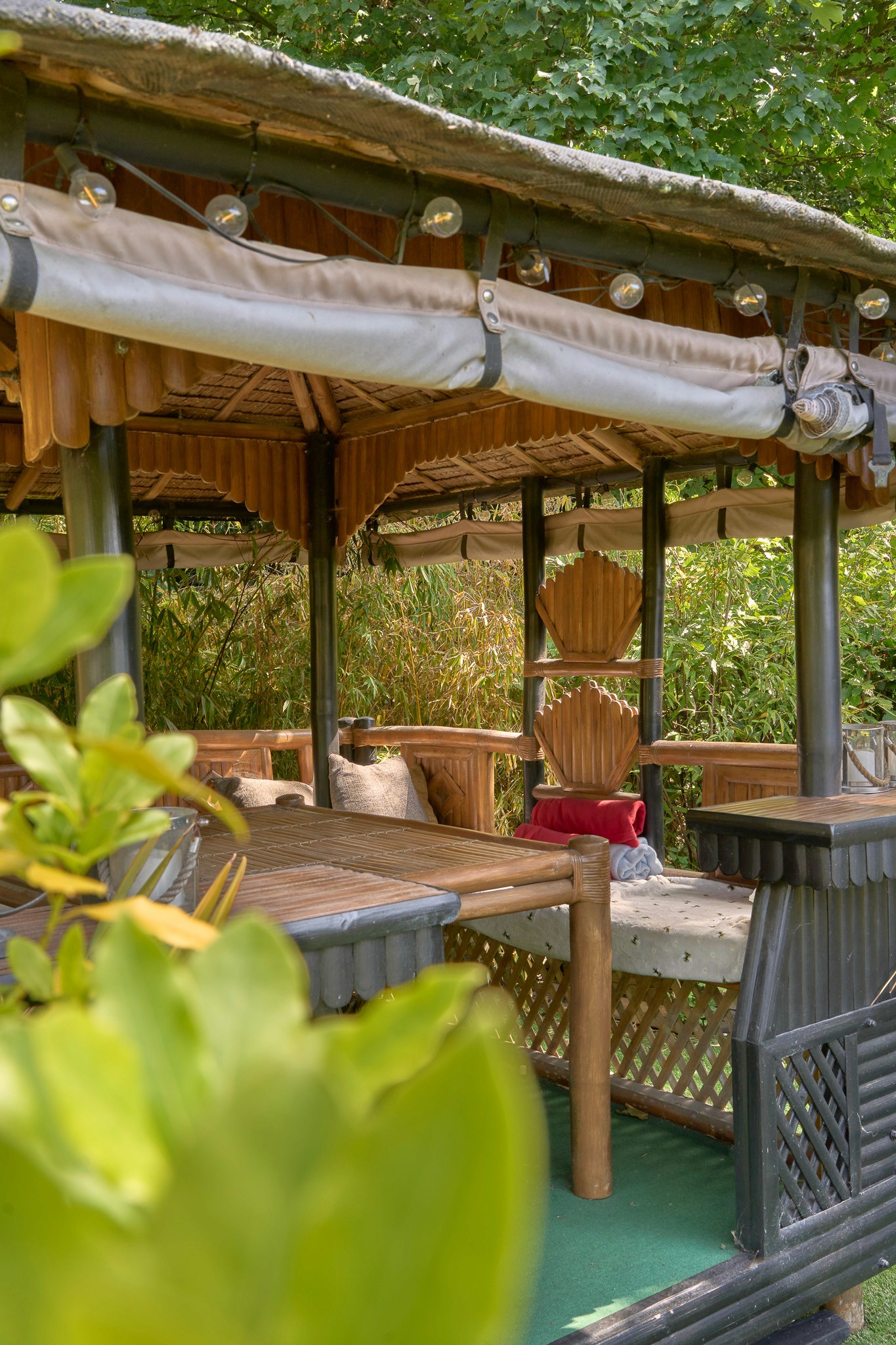 A photo of a large master bedroom