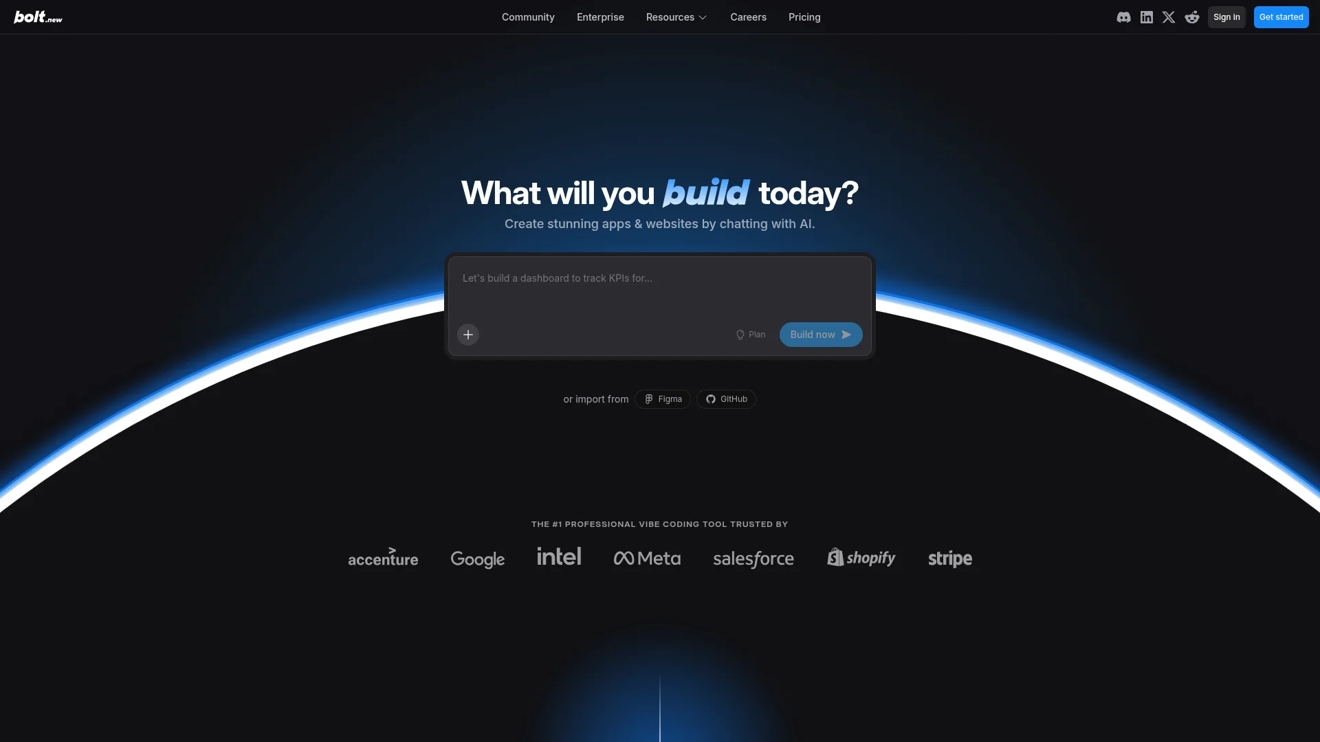 Bolt.new browser-based AI development environment