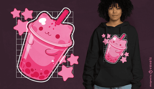 bubble tea cat shirt