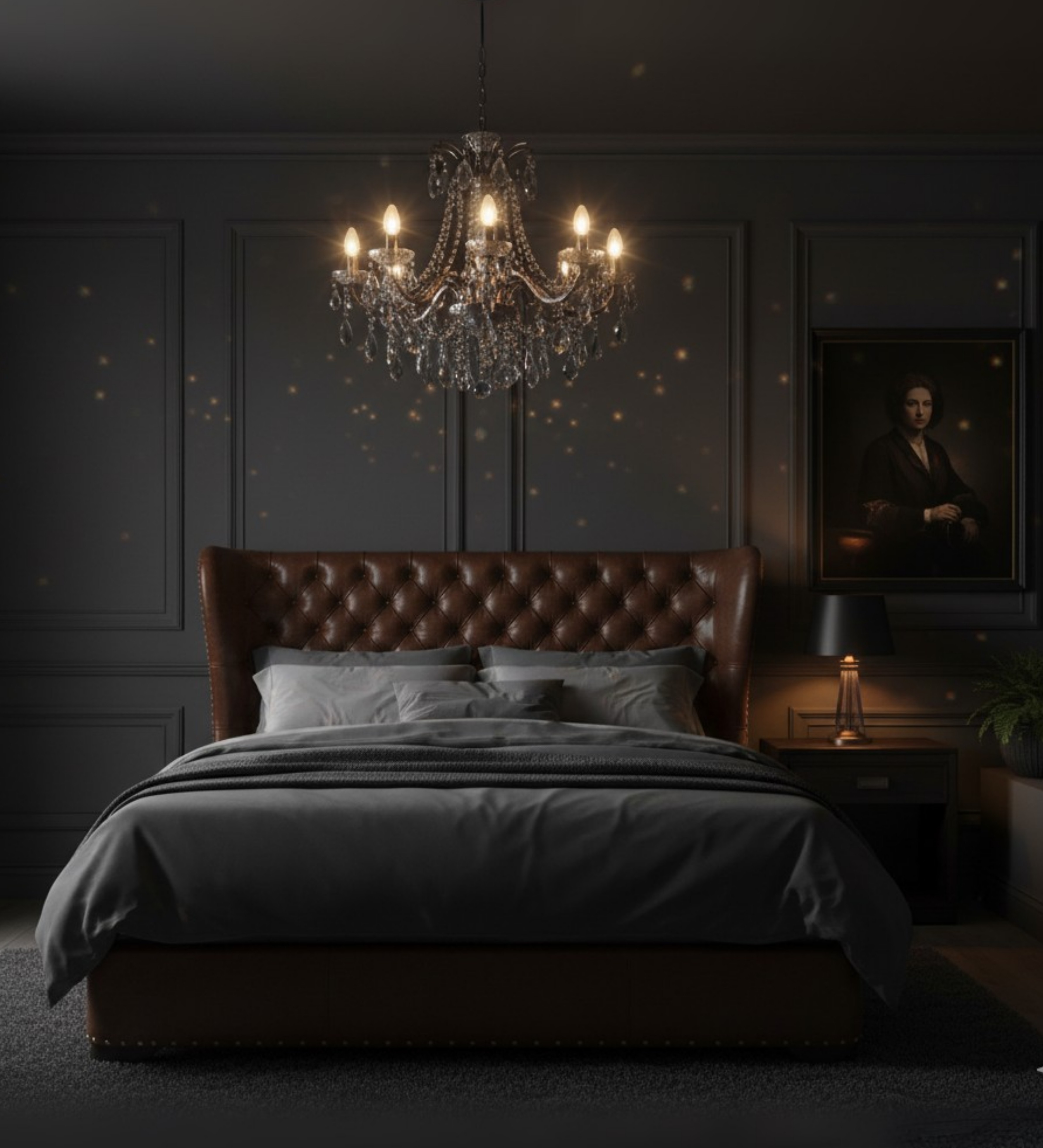 An expansive sofa composition with clean lines in a sophisticated interior