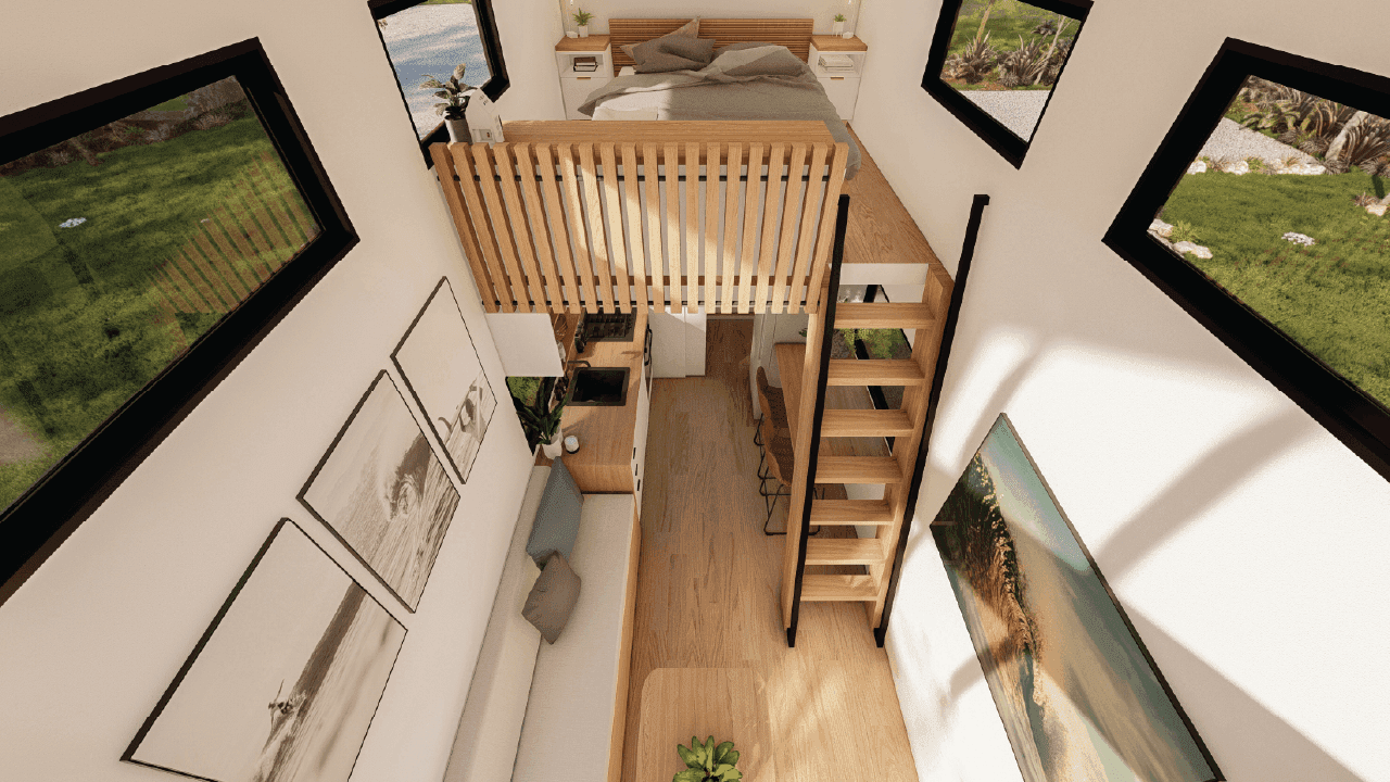Nomad tiny house interior layout