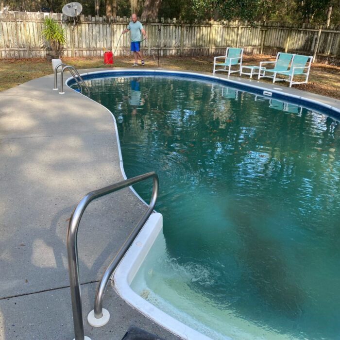  Professional gutter installation on a residential roofline in Hilton Head SC.