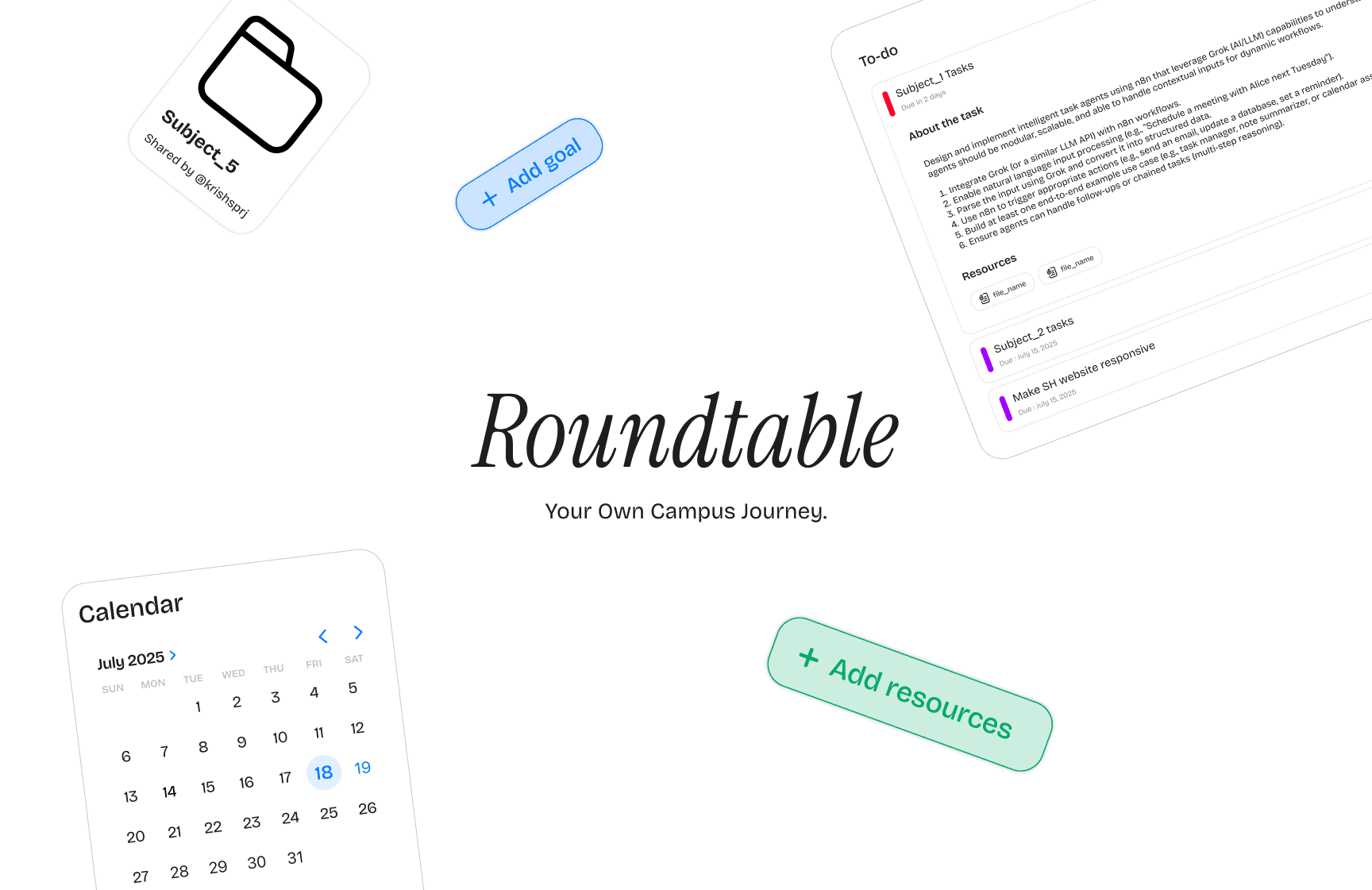 Roundtable logo with tagline 