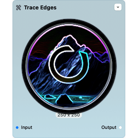 Screenshot of the Trace Edges node.