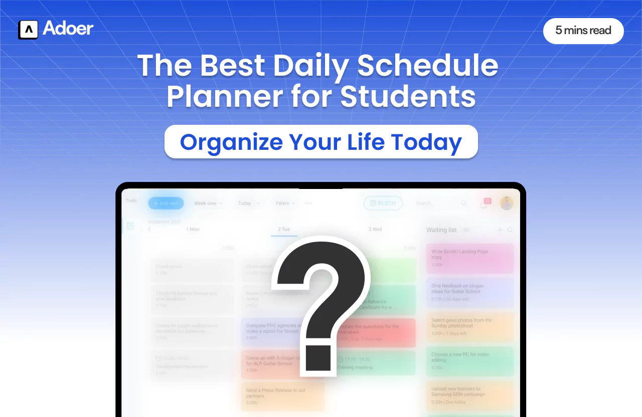 daily schedule planner for students