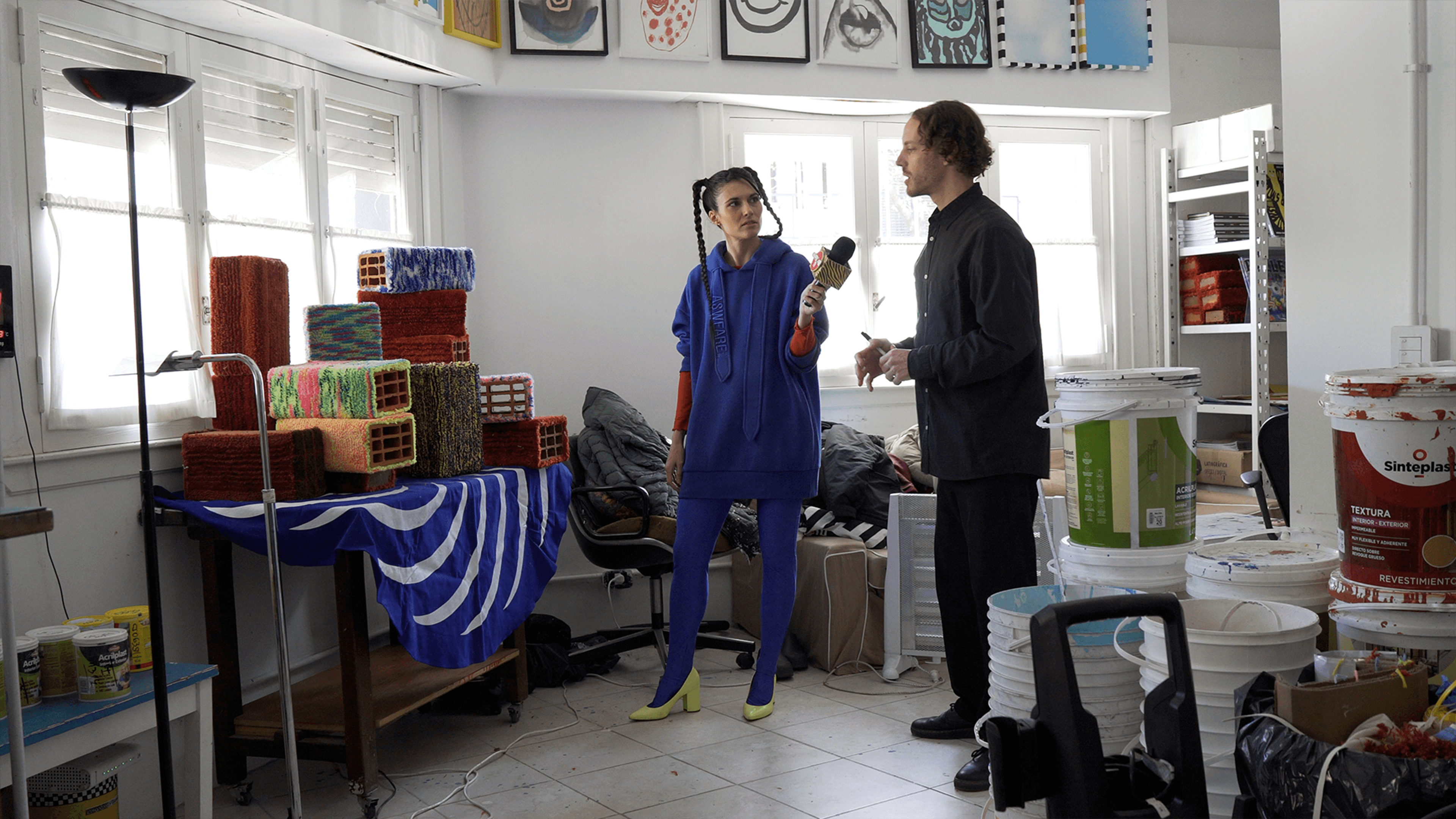 Entrevistando a un artista