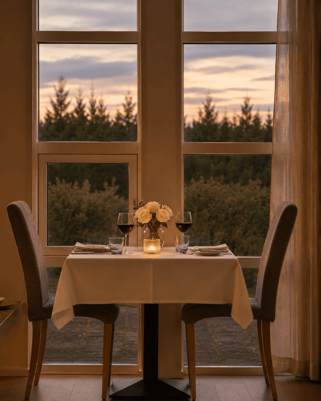 Stunning double chair dinner